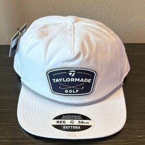 TaylorMade Rope White and Black Golf Hat